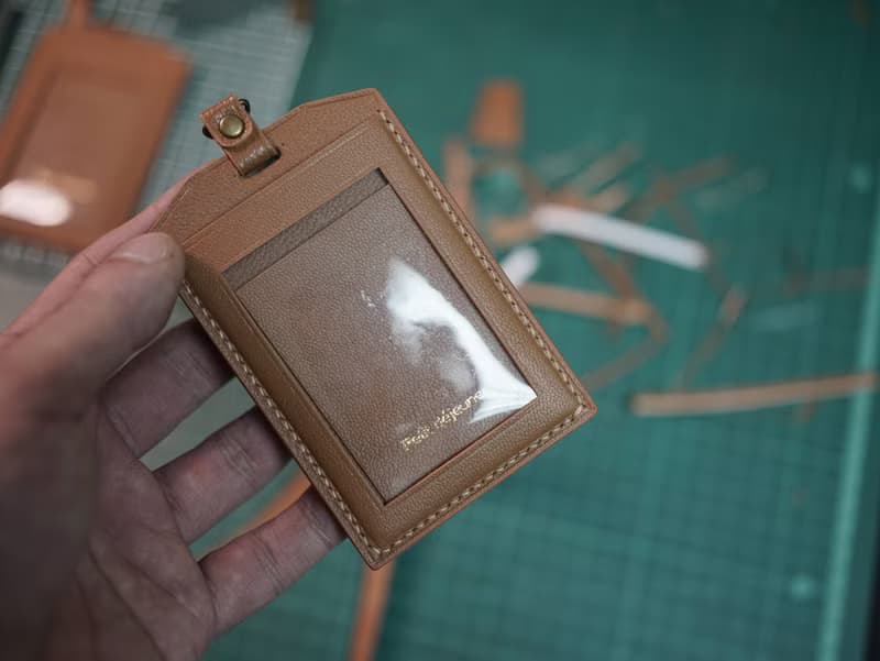 MOOSworkshop  Chevre Sully羊革 掛頸工作證/證件套 (連頸繩)