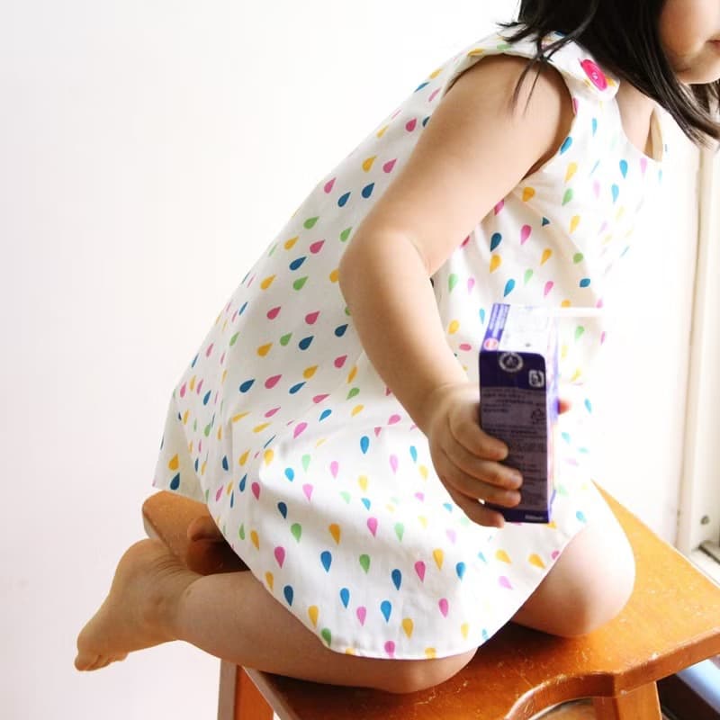 洋裝 嬰兒 裙子 寶寶女童裝【 彩色水滴-公主裙材料包】適用3歲-6歲