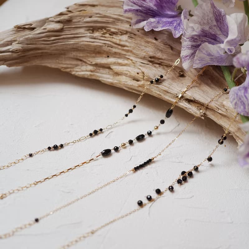 14KGF 瑪瑙費加洛鍊手鍊