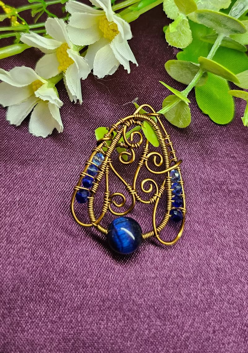 【葉綠舒手作】寄情  /金屬線編織/節日/禮物/飾品/項鍊/手作/訂