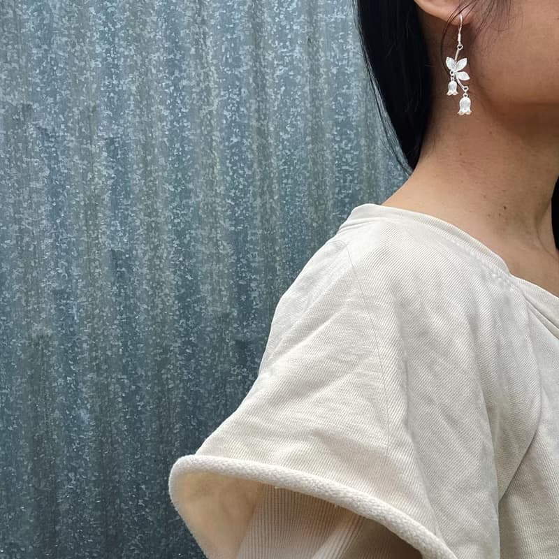 【Lost and find】s999 雕花 鈴蘭 耳環