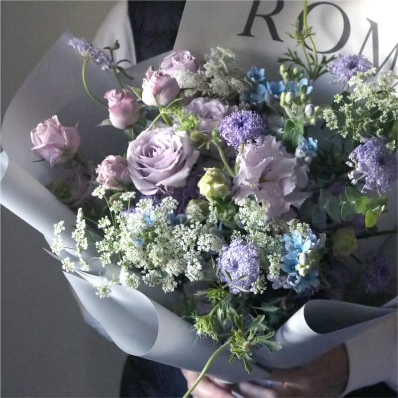 【鮮花花束。紫星】情人節。開幕。生日。畢業季 I 可自取