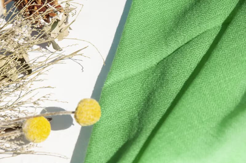 喀什米爾Cashmere/羊絨圍巾/純羊毛圍巾披巾/戒指絨披肩-綠色草原