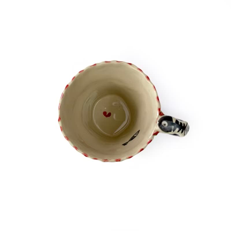 Nice Little Clay 手工鈴鐺杯 可愛貓 0101-158