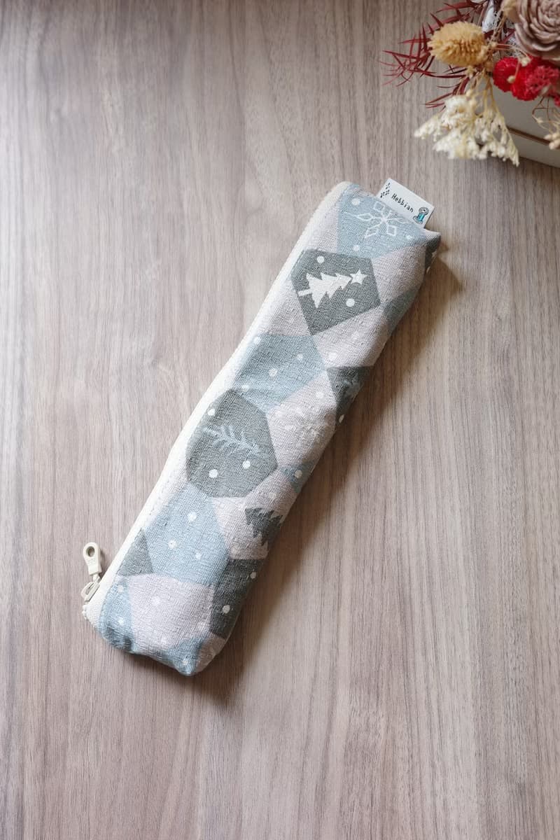 聖誕之雪 藍 - 餐具袋 環保餐具袋 | 海柏手作