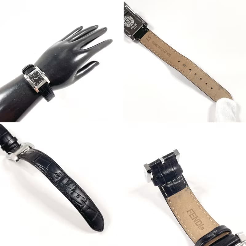 【日本直送 中古美品】フェンディ FENDI 腕時計 150-7000L-724 クラシコ ステンレススチール/レザー シルバー