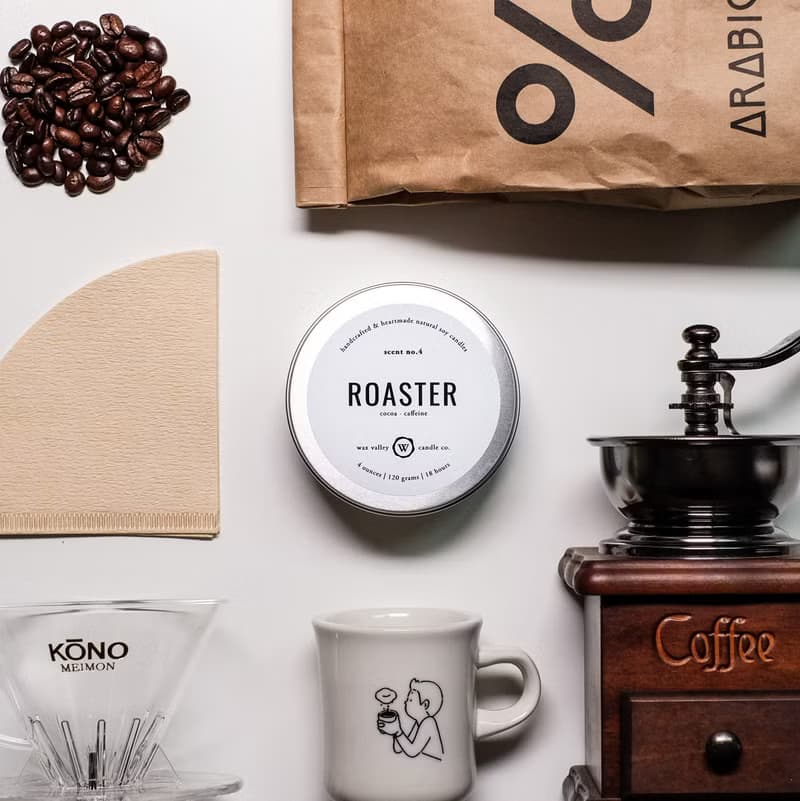 Soy Candle Roaster Blend Travel Tin - Coffee & chocolate