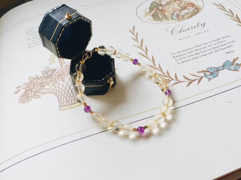 Enko | 蕾拉的獨角戲 黃水晶 紫水晶14k包金手鍊