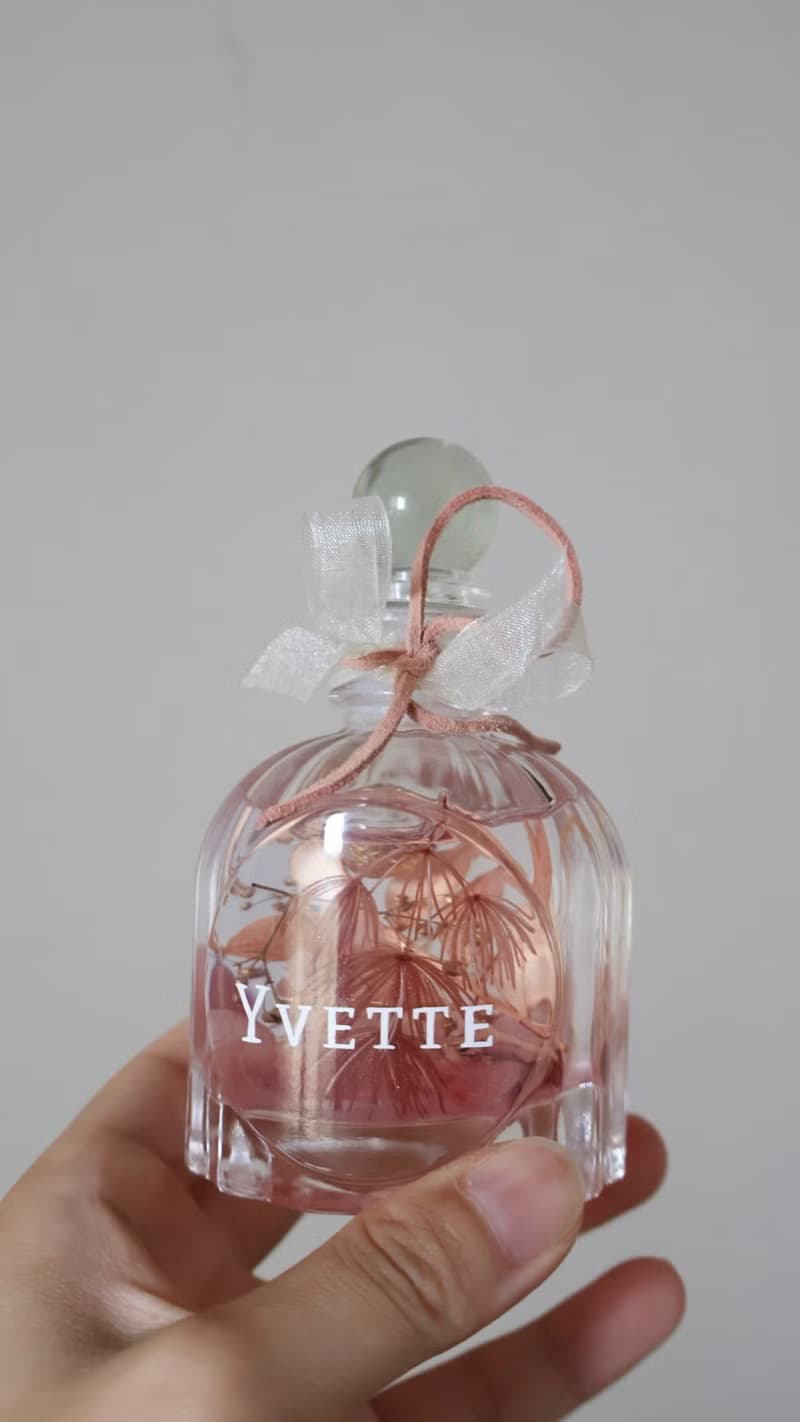 永生花粉調復古瓶浮游花夜燈 畢業 生日 情人節週年禮物