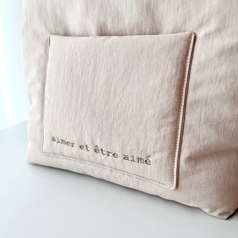 Soft Puffy Mini Tote Bag Dog Walking Bag embroidery