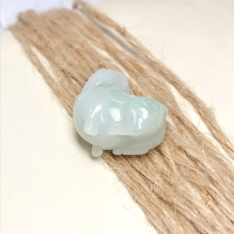 飄綠花翡翠唐馬 | 天然緬甸玉A貨翡翠 | 送禮