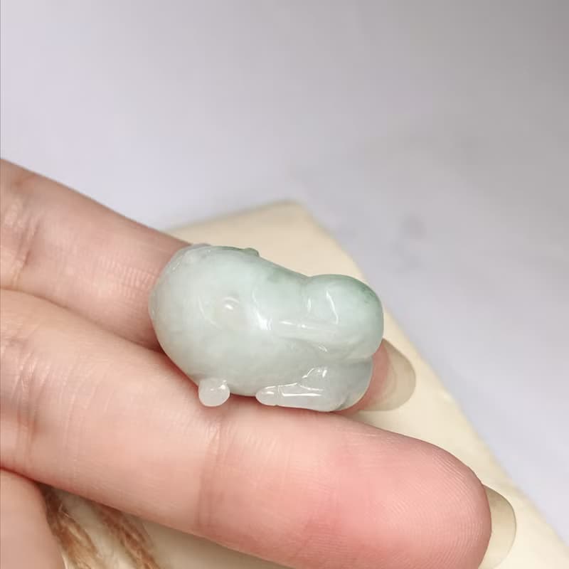 飄綠花翡翠唐馬 | 天然緬甸玉A貨翡翠 | 送禮