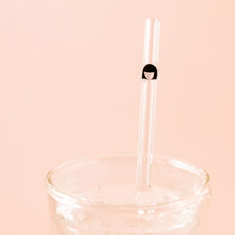 【Pinkoi x 櫻桃小丸子】野口造型玻璃吸管