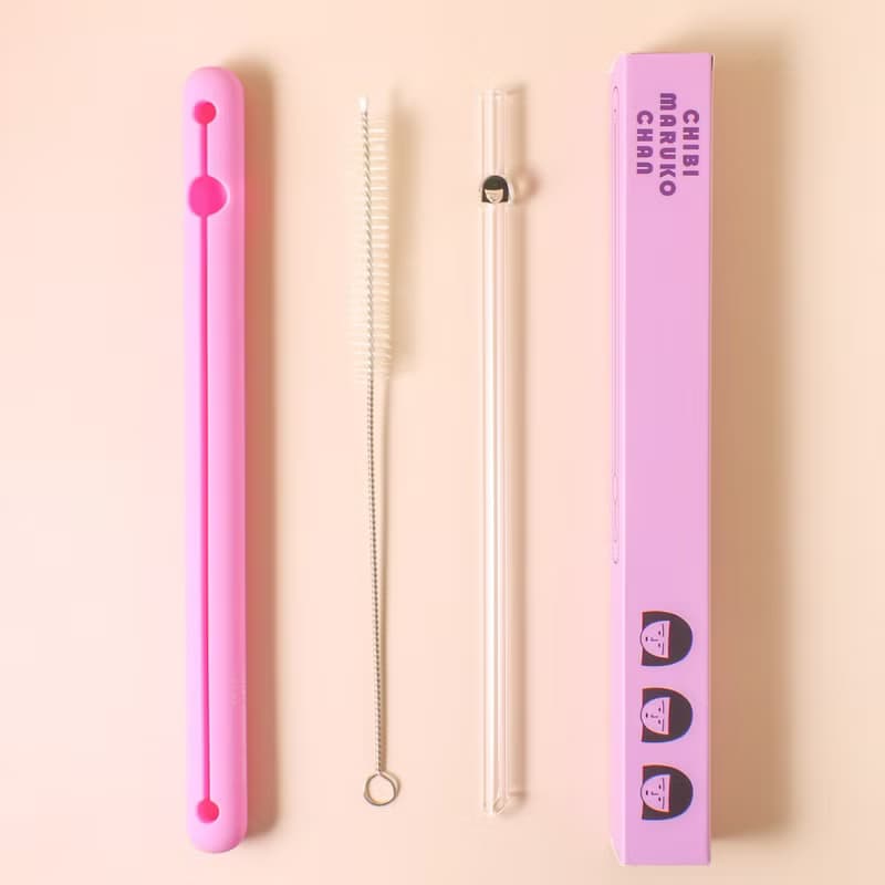 【Pinkoi x 櫻桃小丸子】野口造型玻璃吸管