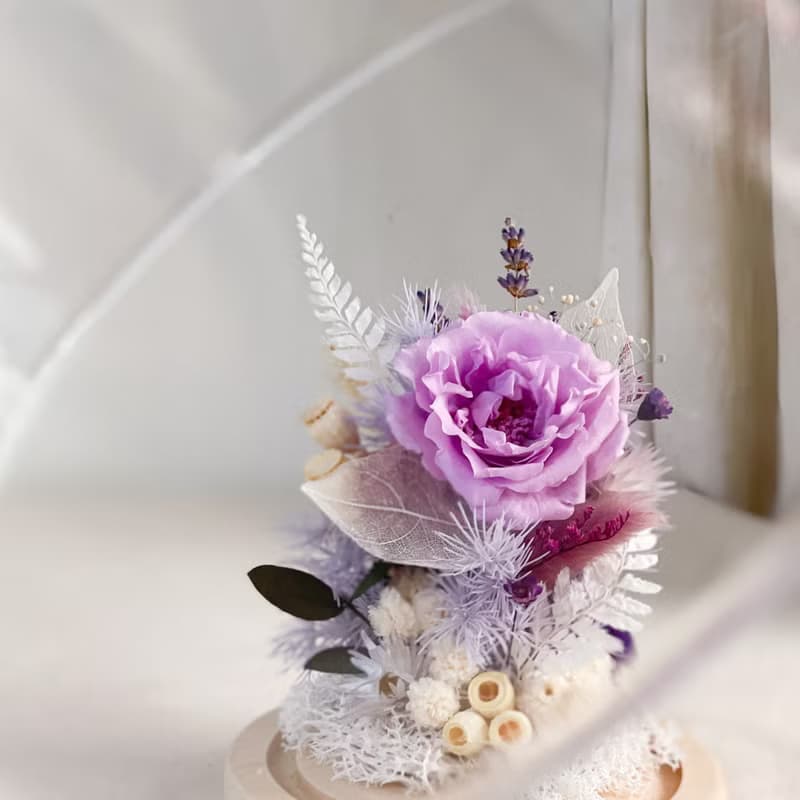 桔梗之語 x 永生乾燥花玻璃罩