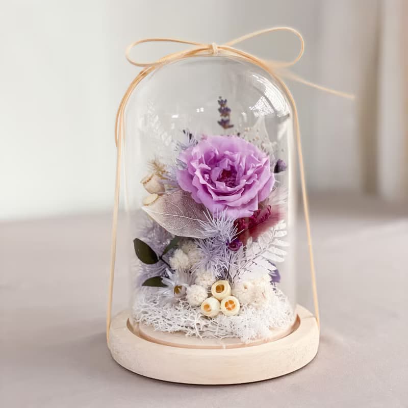 桔梗之語 x 永生乾燥花玻璃罩