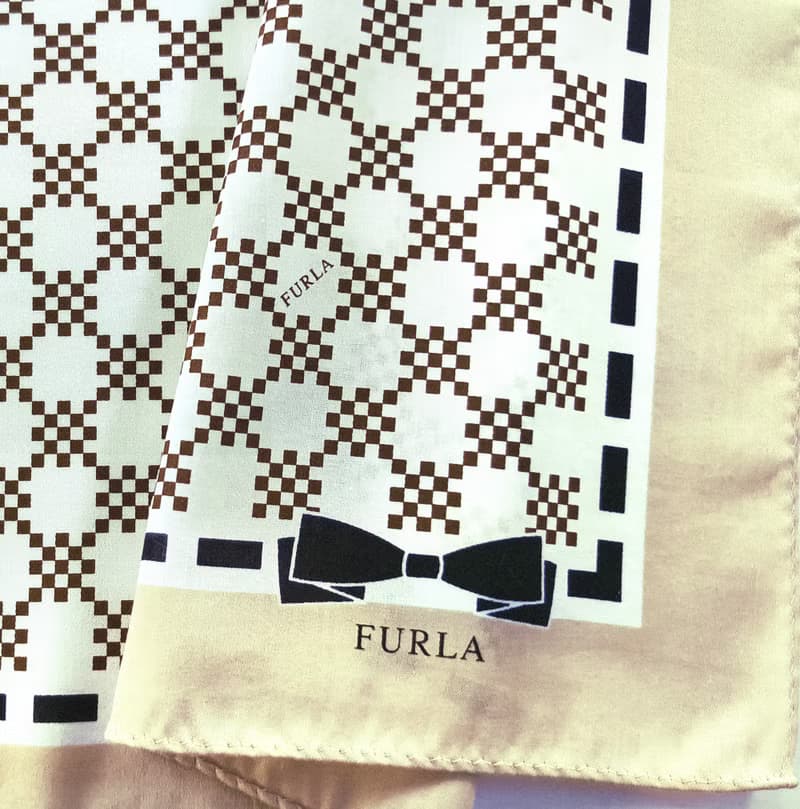 Furla Vintage Handkerchief Pixel Square 20 x 20 inches.
