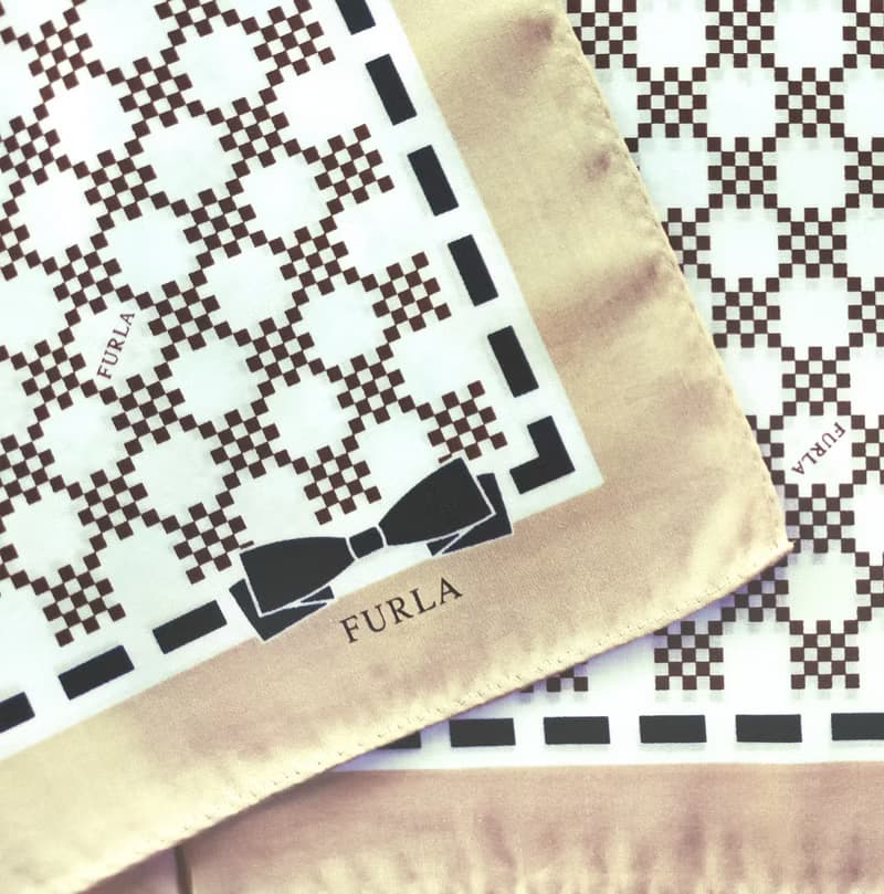 Furla Vintage Handkerchief Pixel Square 20 x 20 inches.