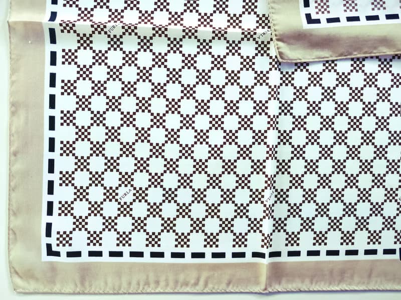 Furla Vintage Handkerchief Pixel Square 20 x 20 inches.