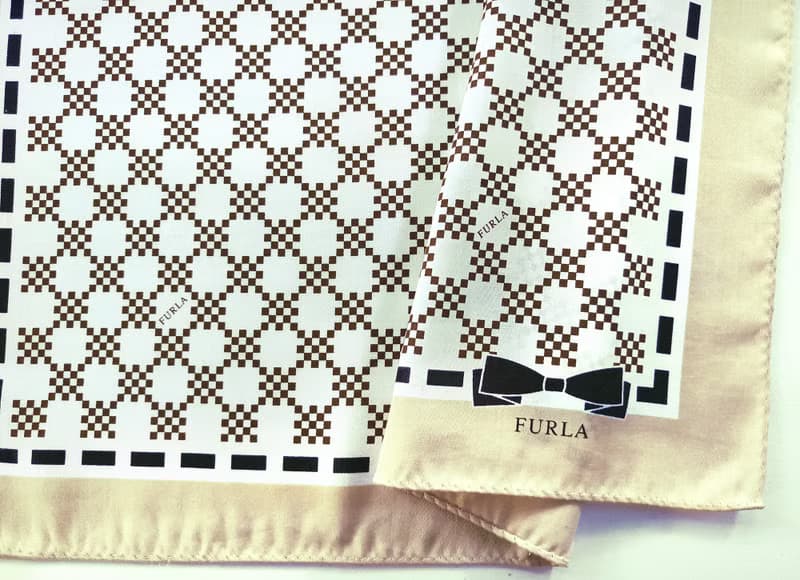 Furla Vintage Handkerchief Pixel Square 20 x 20 inches.