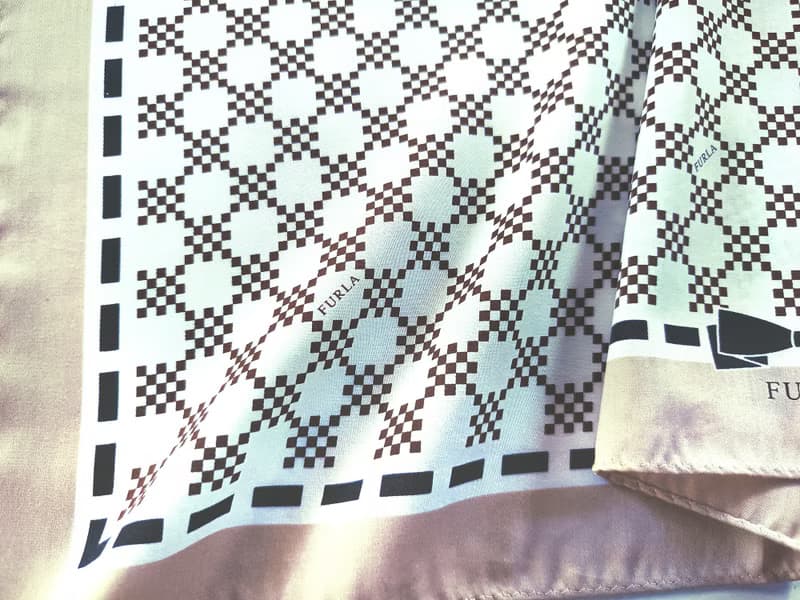 Furla Vintage Handkerchief Pixel Square 20 x 20 inches.