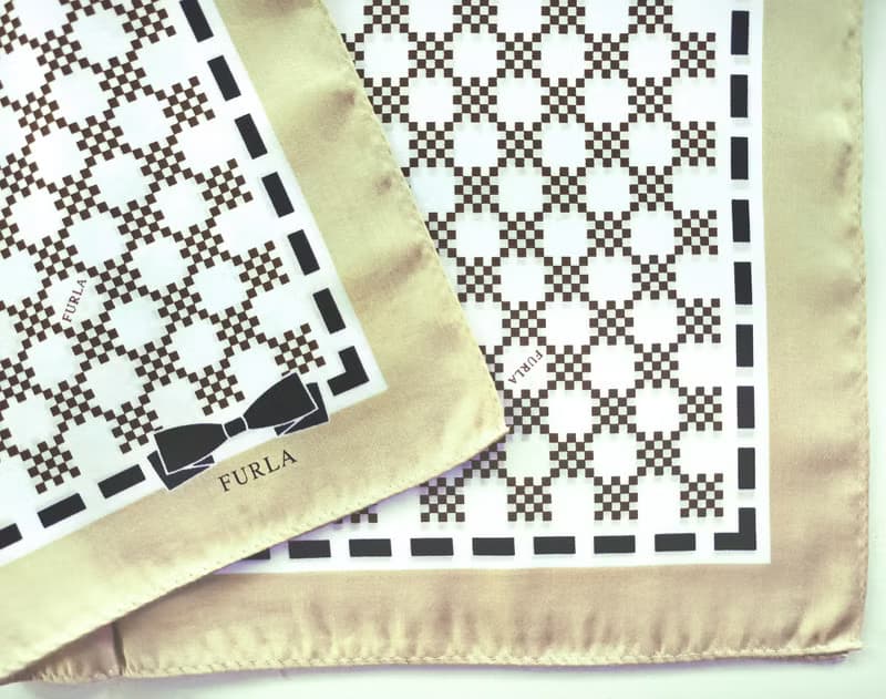 Furla Vintage Handkerchief Pixel Square 20 x 20 inches.