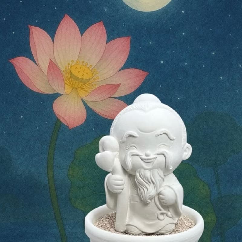 招桃花 好姻緣 福神公仔 月下老人小盤組 可搭配特製情緣精油香氛