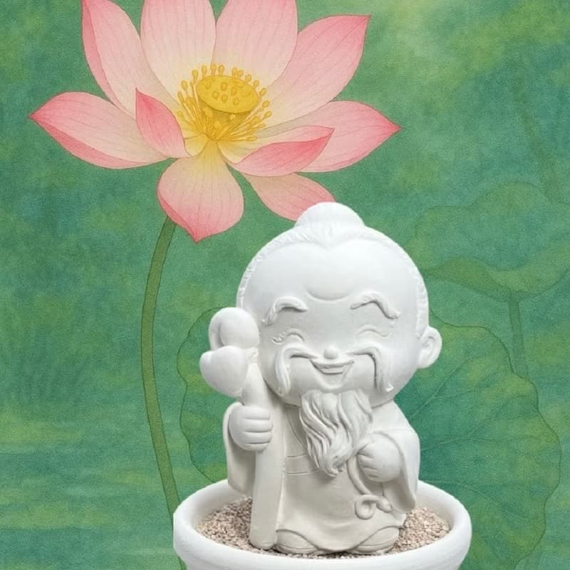 招桃花 好姻緣 福神公仔 月下老人小盤組 可搭配特製情緣精油香氛