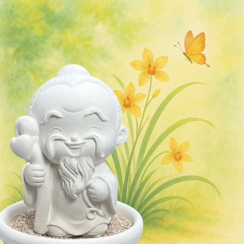 招桃花 好姻緣 福神公仔 月下老人小盤組 可搭配特製情緣精油香氛