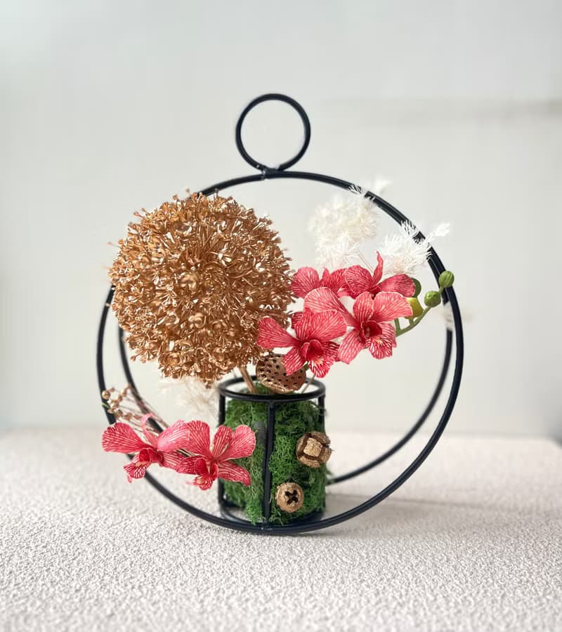 花好月圓—永生蘭花 盆栽 新年花藝