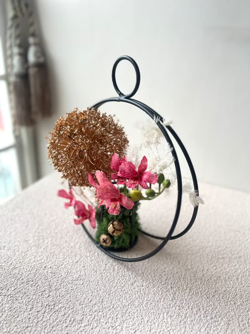 花好月圓—永生蘭花 盆栽 新年花藝