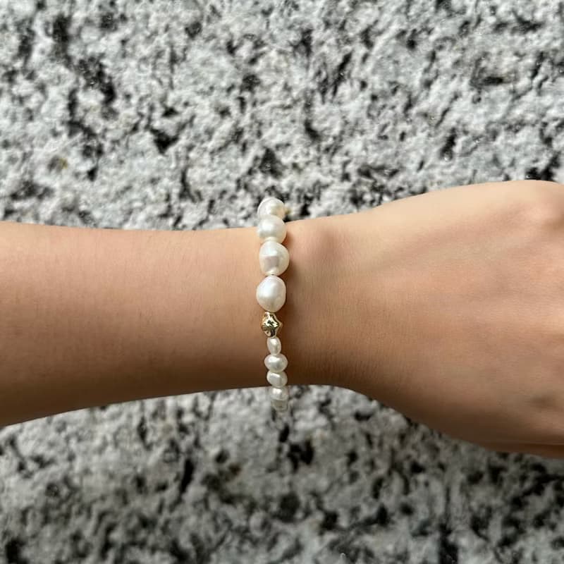 【手作設計】Stoney 巴洛克天然珍珠手鍊