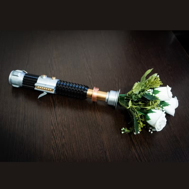 Star Wars Inspired Obi-Wan Kenobi's Lightsaber Bridal Bouquet Holder