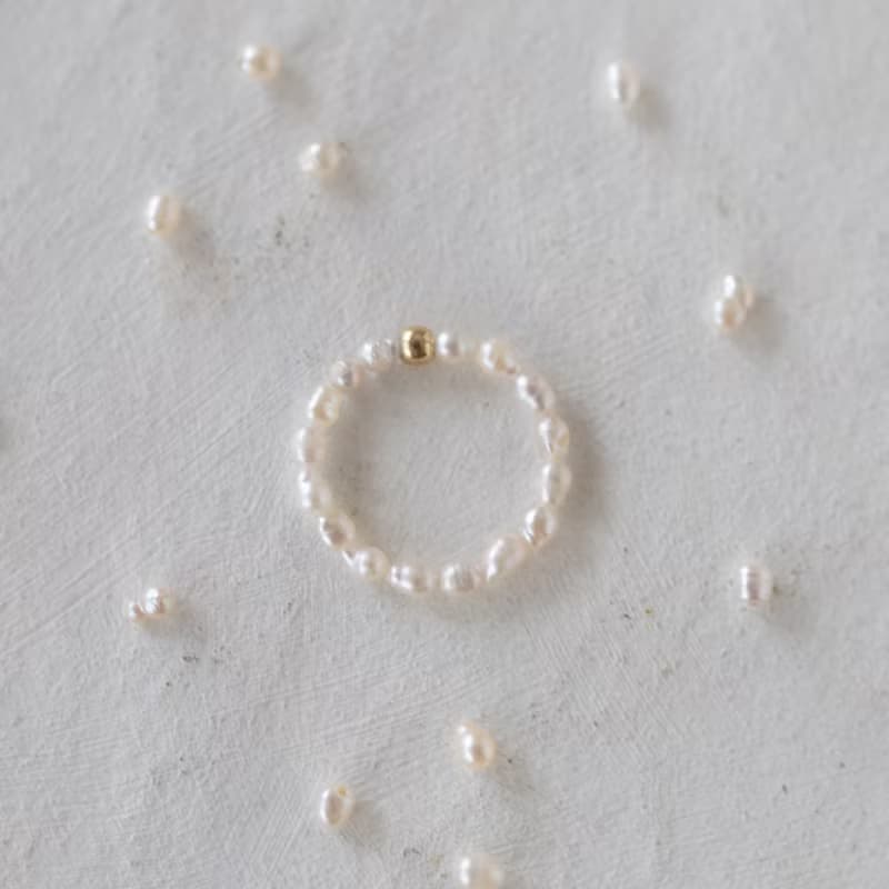 淡水珍珠　珠戒指