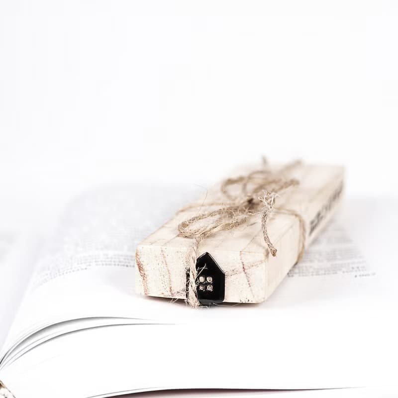 Bookmark My Sweet Home, small bookish gift for book lover.