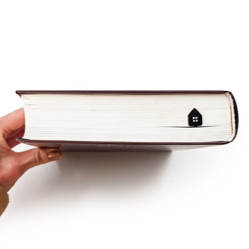 Bookmark My Sweet Home, small bookish gift for book lover.