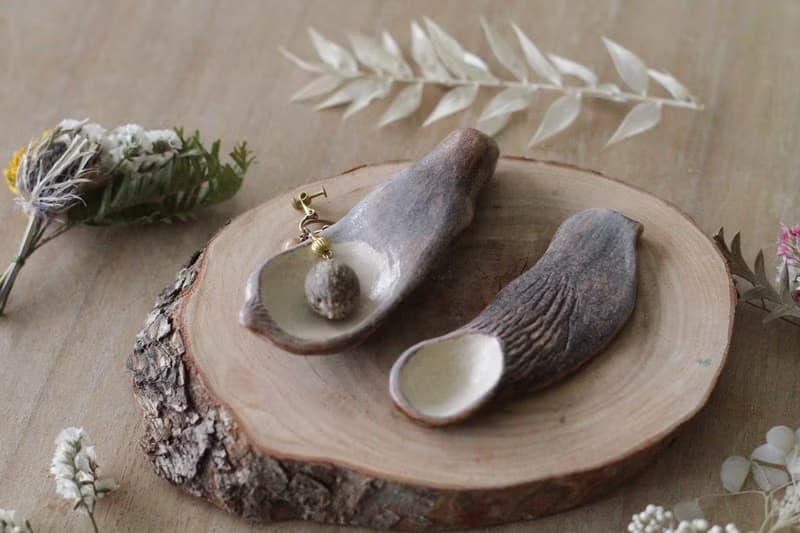 純手捏小鳥造型陶瓷湯匙(一對)