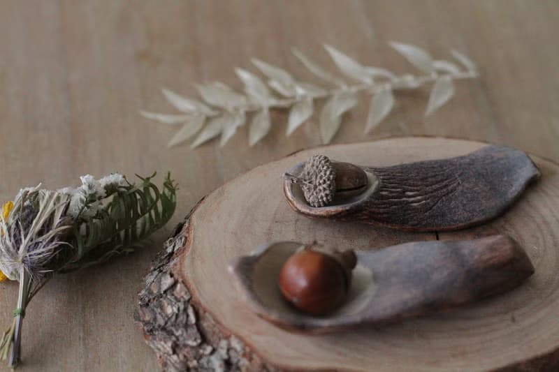 純手捏小鳥造型陶瓷湯匙(一對)