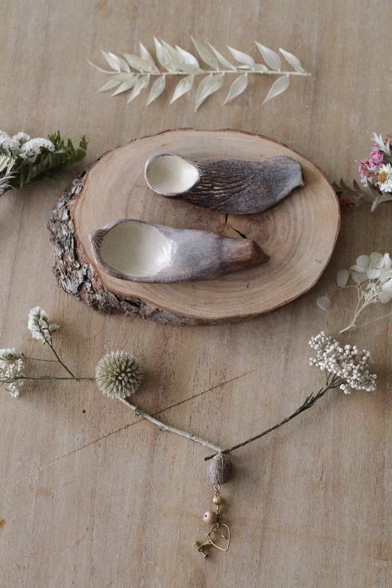 純手捏小鳥造型陶瓷湯匙(一對)