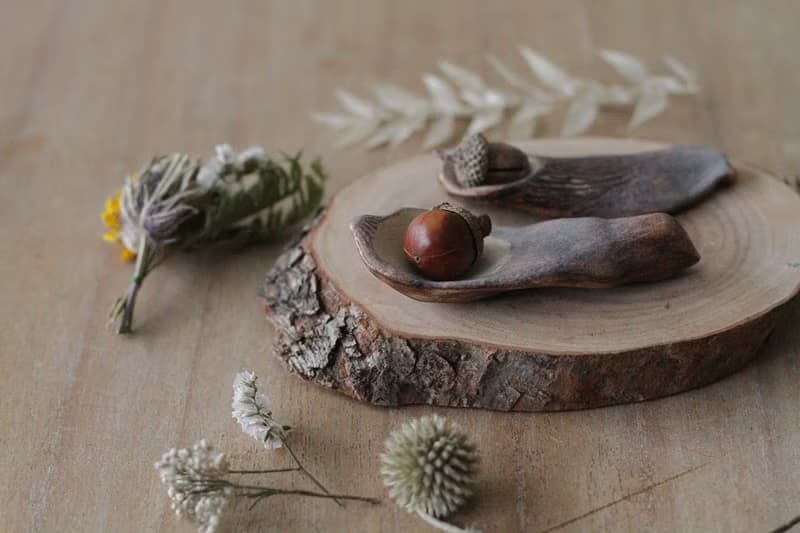 純手捏小鳥造型陶瓷湯匙(一對)