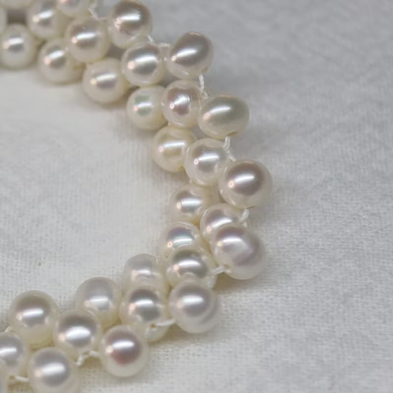 【趁桃花】淡水珍珠項鍊 /手鍊套組| 春景之珠