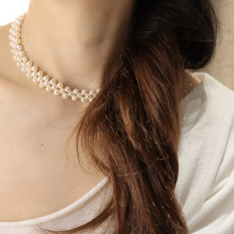 【趁桃花】淡水珍珠項鍊 /手鍊套組| 春景之珠