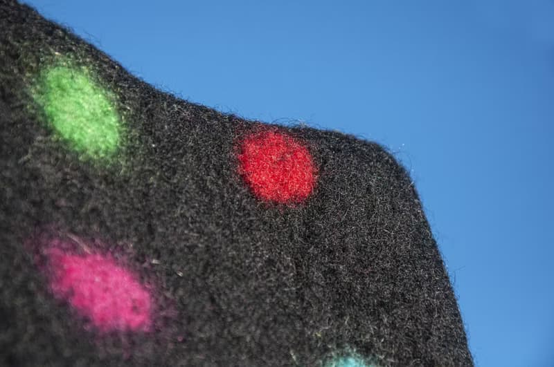 天然羊毛氈輕便包 手提包 手拿包 手袋 便當袋 托特包 色塊包-彩