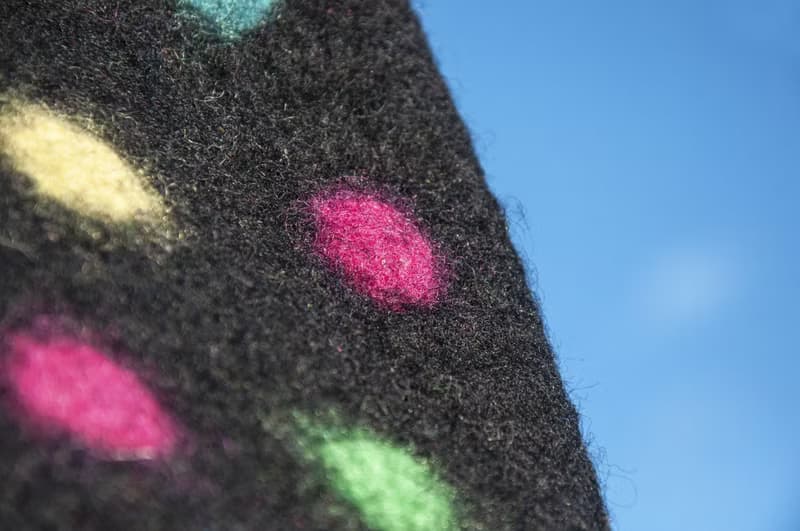 天然羊毛氈輕便包 手提包 手拿包 手袋 便當袋 托特包 色塊包-彩