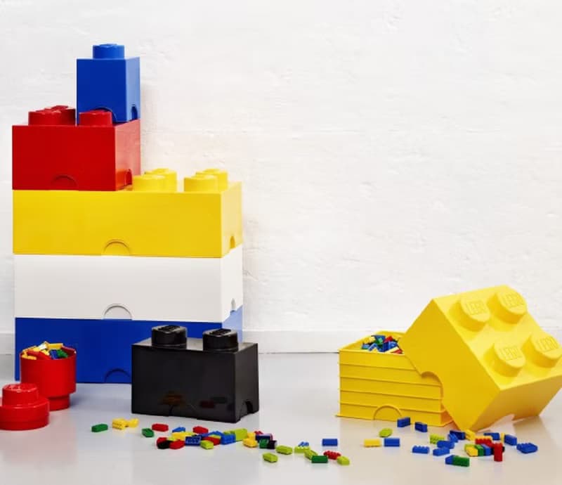 Room Copenhagen 樂高 LEGO 8凸收納盒-黃色(40040632)送禮