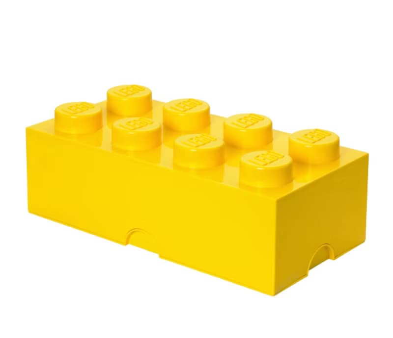 Room Copenhagen 樂高 LEGO 8凸收納盒-黃色(40040632)送禮