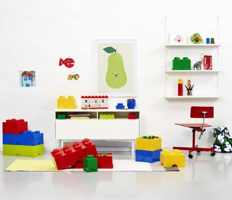 Room Copenhagen 樂高 LEGO 8凸收納盒-黃色(40040632)送禮