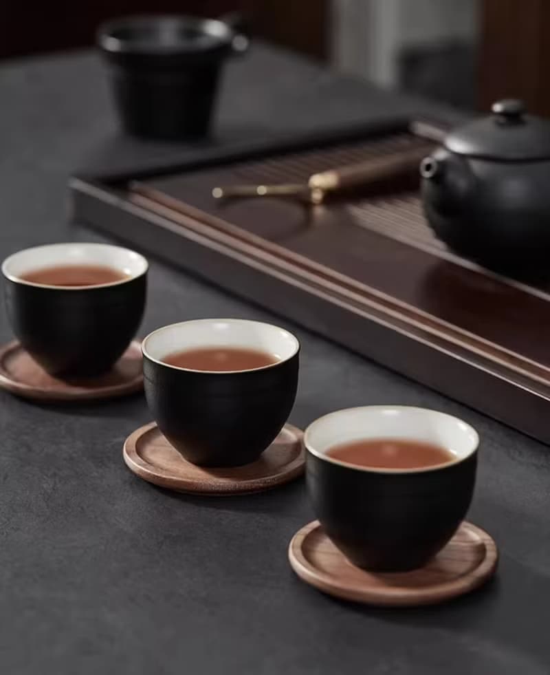 胡桃木茶杯墊  小資情調茶具