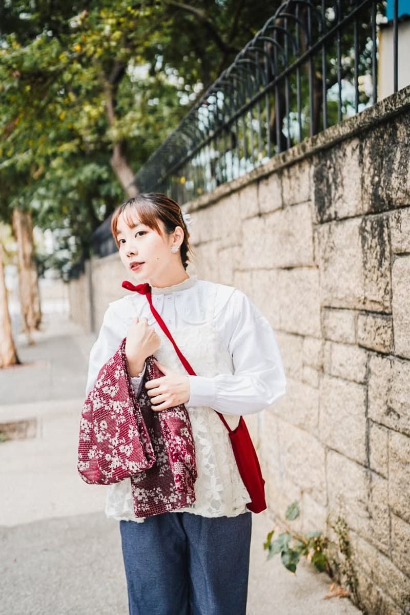 Bossom scarf 雙面暗花圍巾