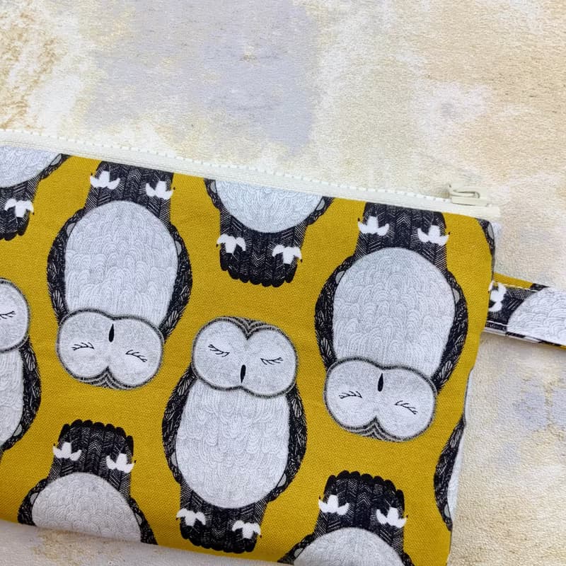 咕咕貓頭鷹—鋪棉錢包/零錢包/化妝包/收納包